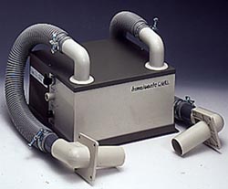 Carel Ультразвуковой увлажнитель humiSonic для холодильных прилавков с вентилятором и гофрированным патрубком 1 л/ч HSU01DC000