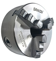 K11-125-30 Токарный патрон трехкулачковый самоцентрирующийся Sanou