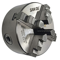 K12-125-30 Токарный патрон четырехкулачковый самоцентрирующийся Sanou