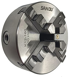 K12-160 Токарный патрон четырехкулачковый самоцентрирующийся Sanou