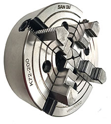 K72-200 Токарный патрон четырехкулачковый независимый Sanou